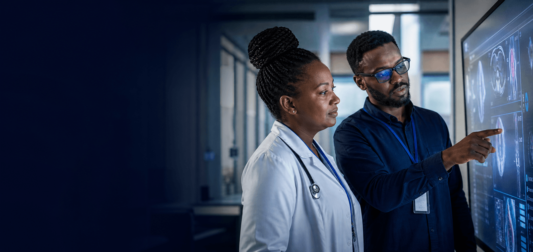 Professionnels utilisant une solution intelligente